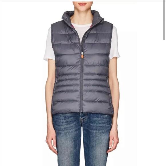 Save the Duck Down Alternative quilted tech fabric puff vest Size 1 - Picture 1 of 5